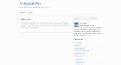Desktop Screenshot of analyticalway.com