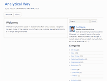 Tablet Screenshot of analyticalway.com
